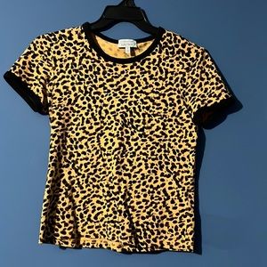 Leopard print ring tee